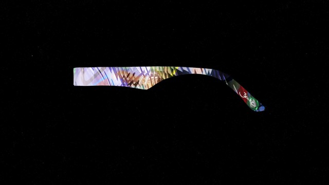 Bügel Bundestag bunte Muster Beispiel