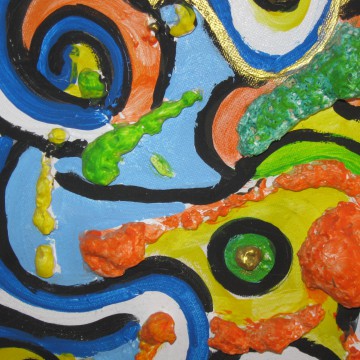 Mixed-Media-Farbenrausch